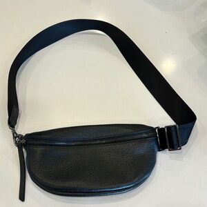 Italian Pebbled Leather Sling Bag